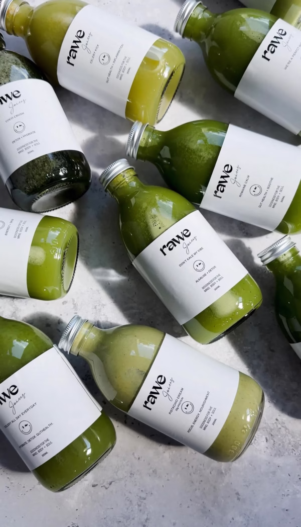 Rawe Juices backdrop
